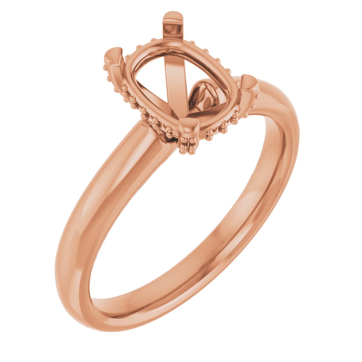 Pave-Style' Accented Engagement Ring