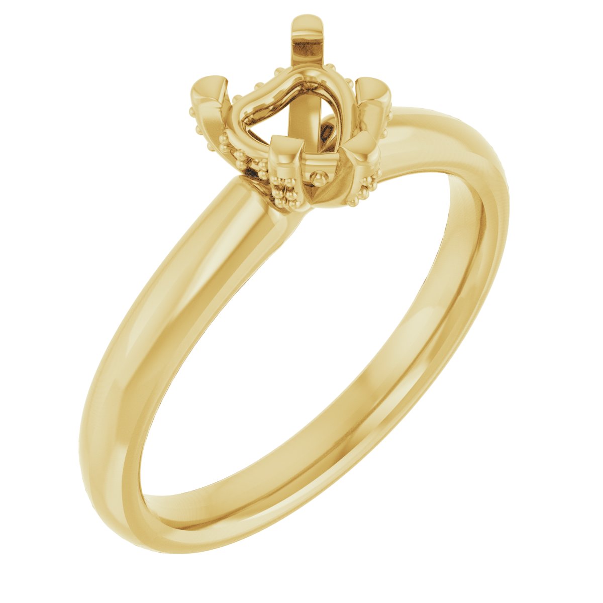 Pave-Style' Accented Engagement Ring
