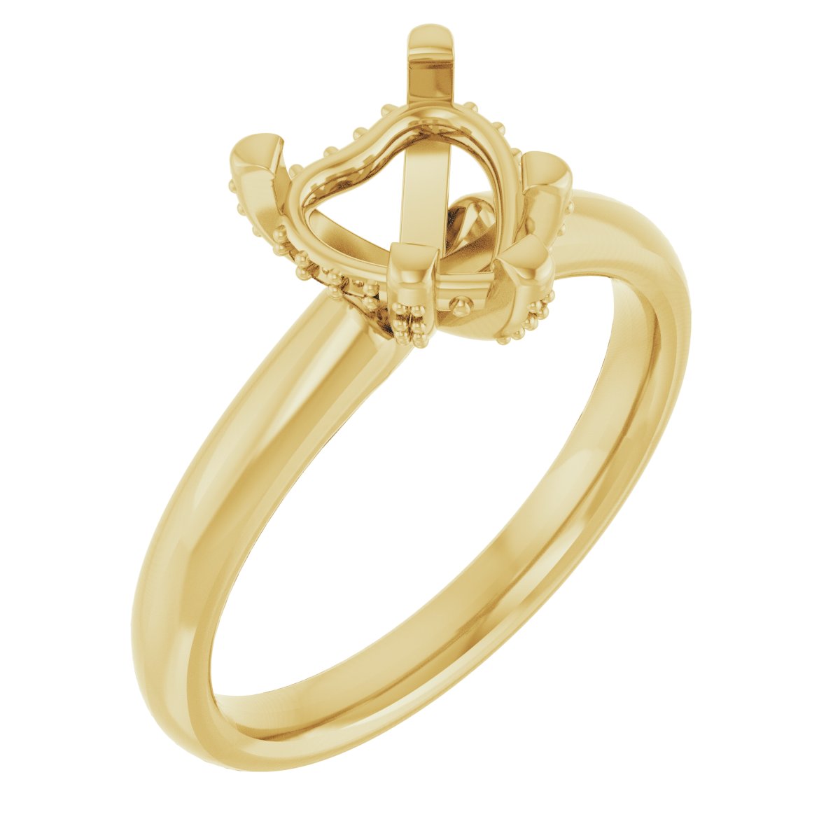 Pave-Style' Accented Engagement Ring