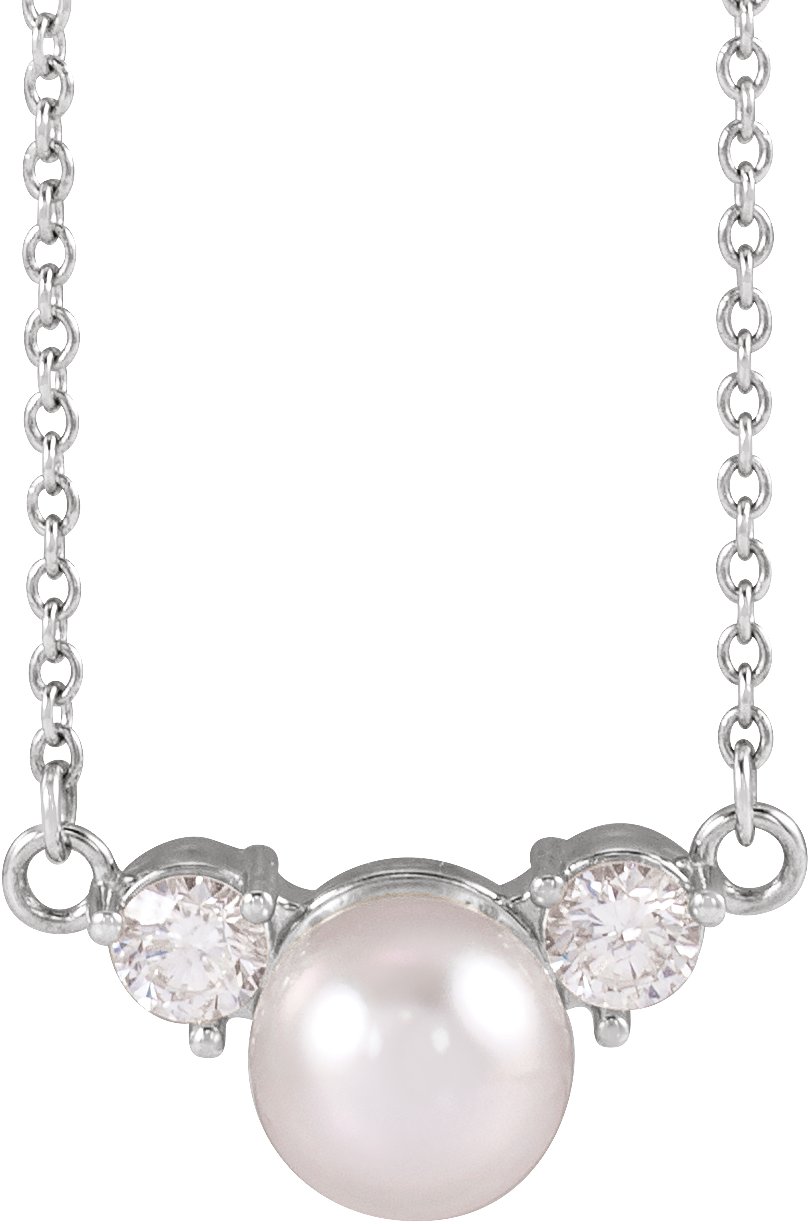 Accented Pearl Necklace