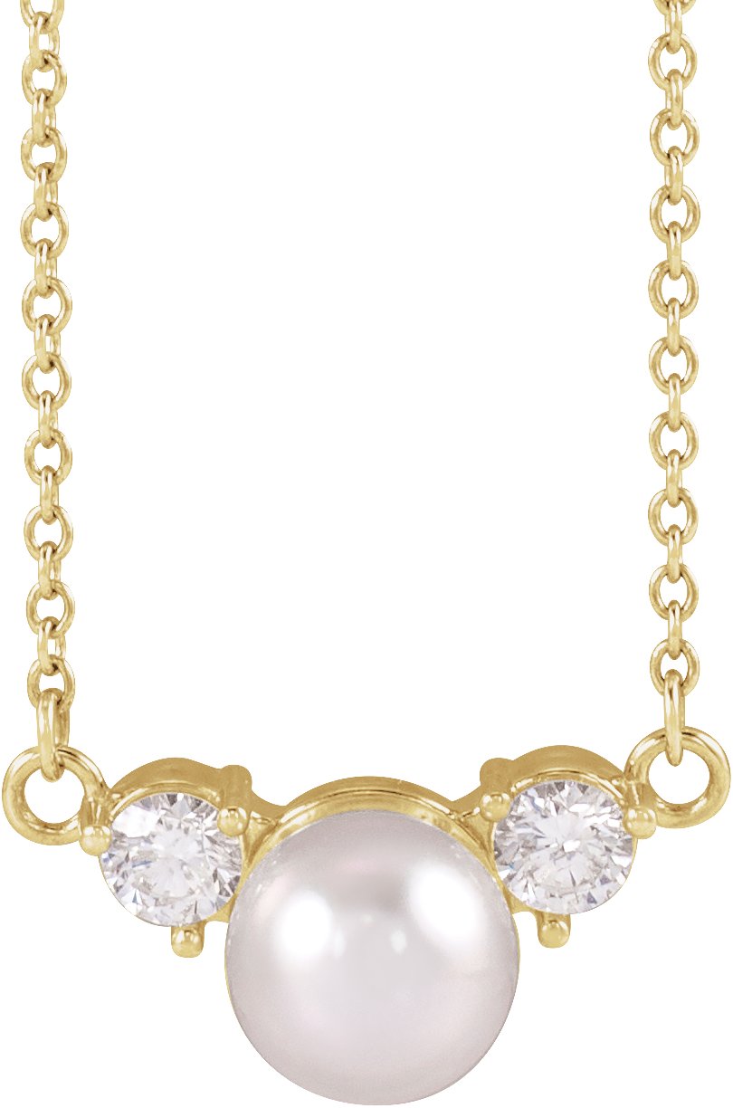 Accented Pearl Necklace