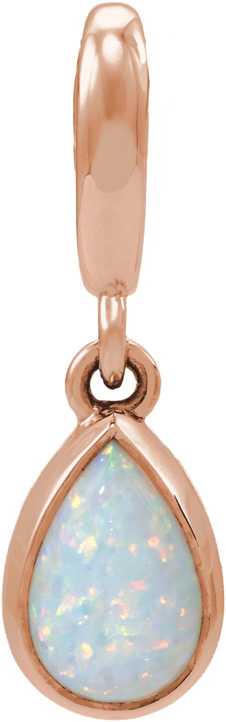 Bezel-Set Cabochon Charm/Pendant