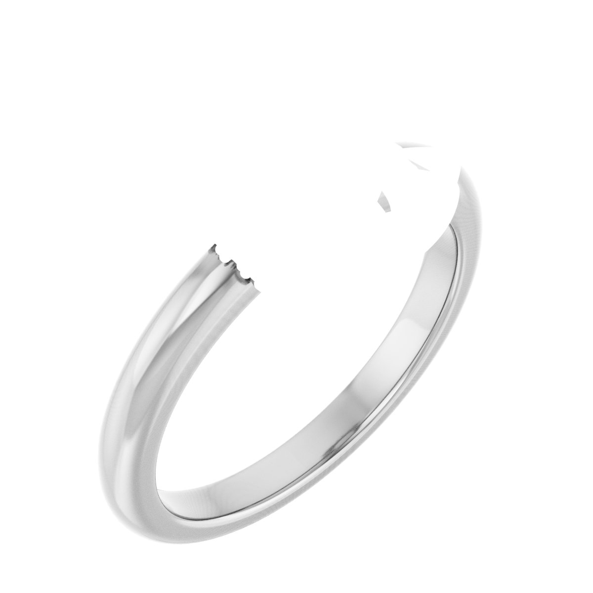 Double Claw-Prong Engagement Ring