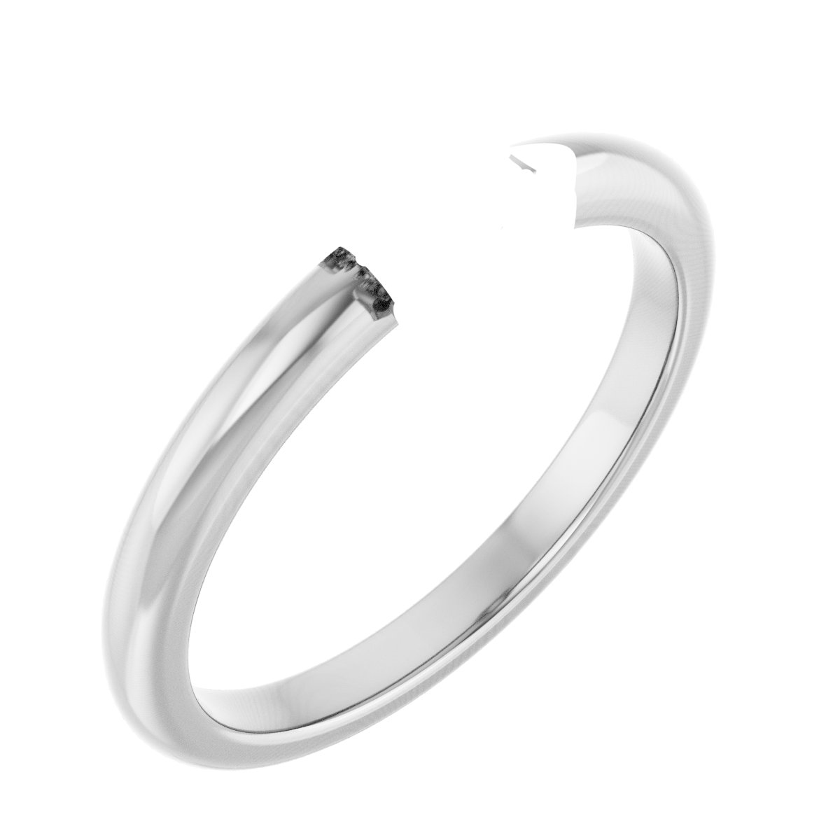Double Claw-Prong Engagement Ring