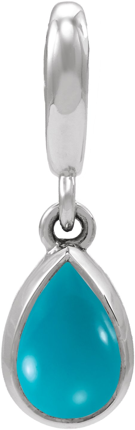 Bezel-Set Cabochon Charm/Pendant