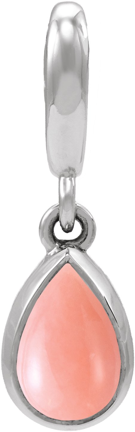 Bezel-Set Cabochon Charm/Pendant