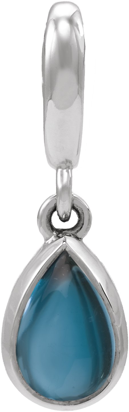 Bezel-Set Cabochon Charm/Pendant