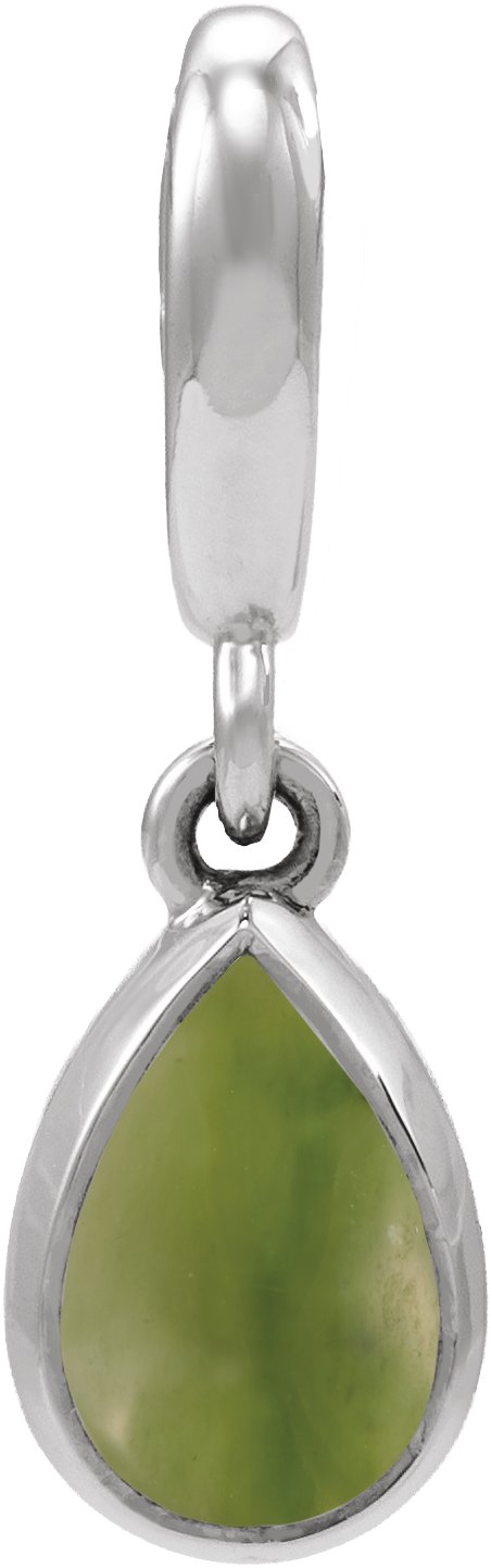Bezel-Set Cabochon Charm/Pendant