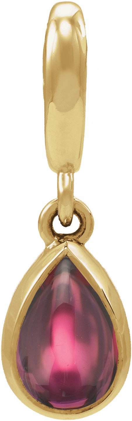 Bezel-Set Cabochon Charm/Pendant