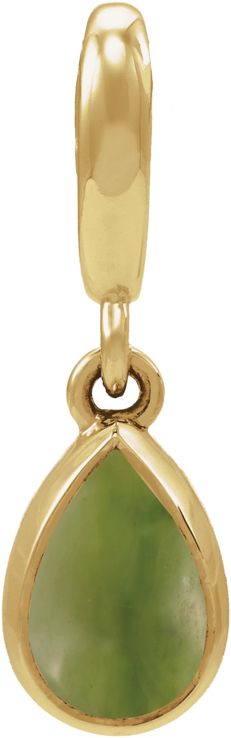 Bezel-Set Cabochon Charm/Pendant