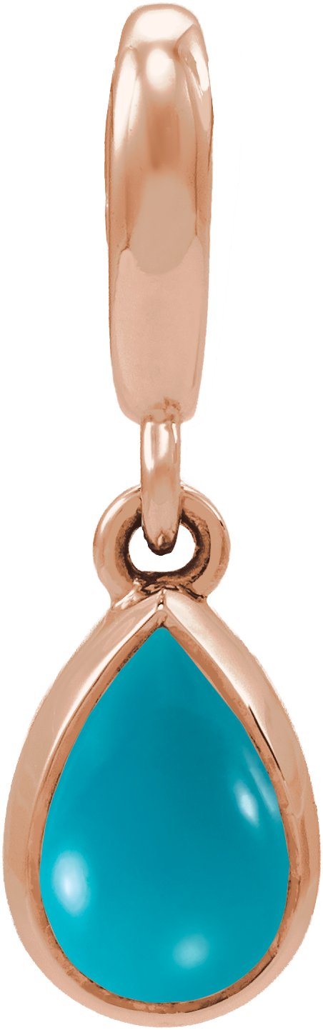 Bezel-Set Cabochon Charm/Pendant