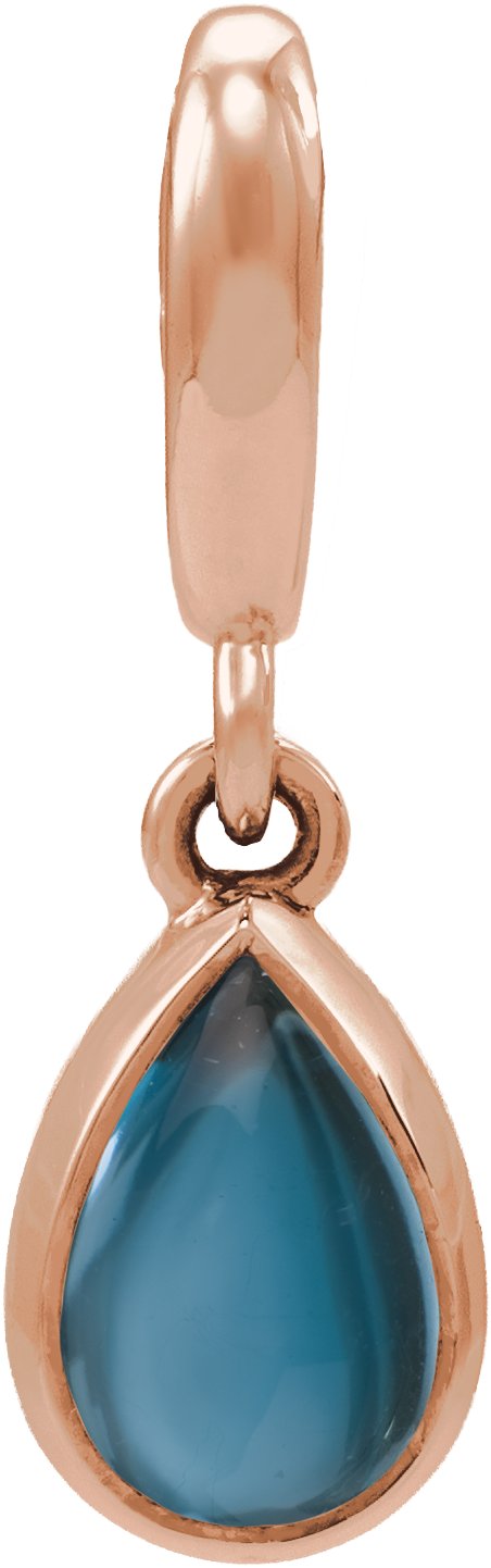 Bezel-Set Cabochon Charm/Pendant