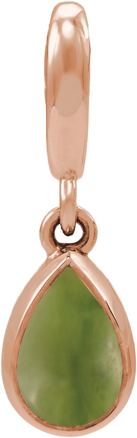 Bezel-Set Cabochon Charm/Pendant