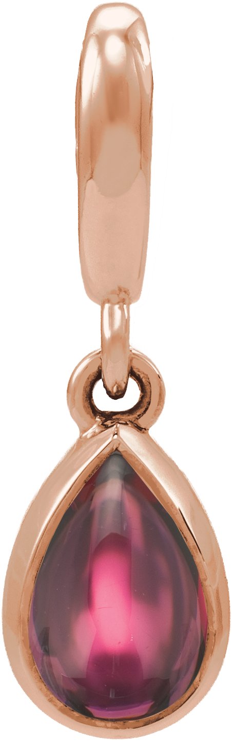 Bezel-Set Cabochon Charm/Pendant