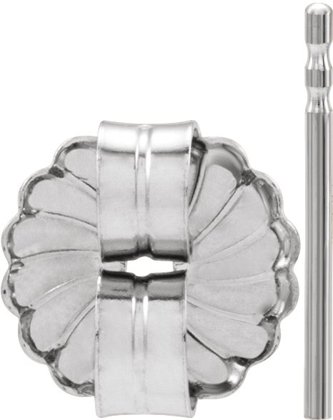 8 mm OD Friction Earring Post & Back Set