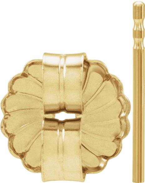8 mm OD Friction Earring Post & Back Set