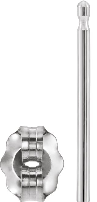 4.2 mm OD Friction Earring Post & Back Set