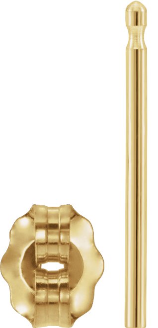 4.2 mm OD Friction Earring Post & Back Set