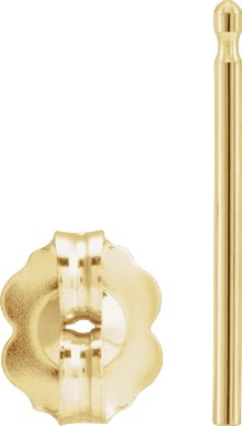 5.2 mm OD Friction Earring Post & Back Set