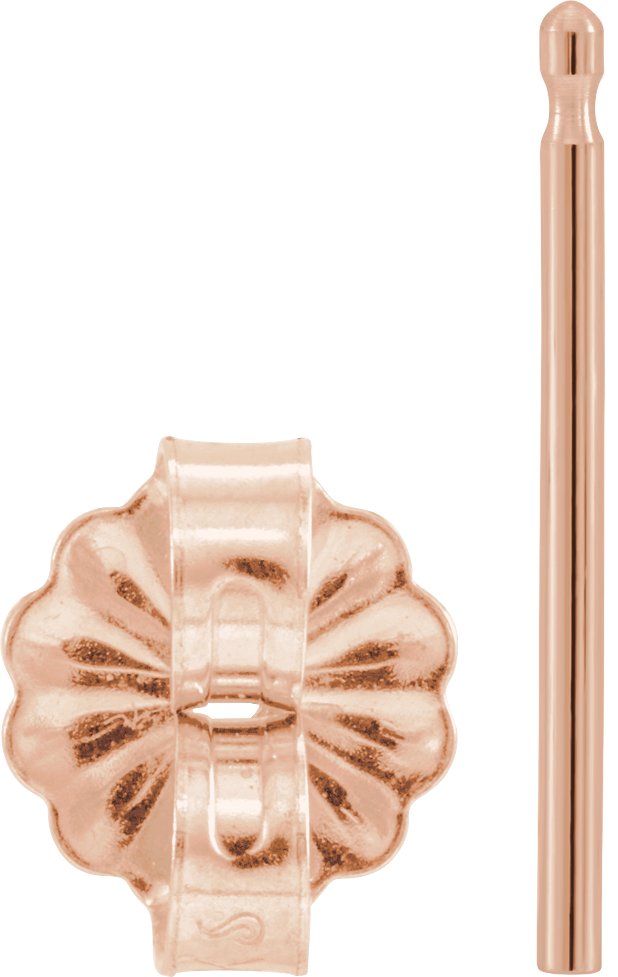 5.5 mm OD Friction Earring Post & Back Set