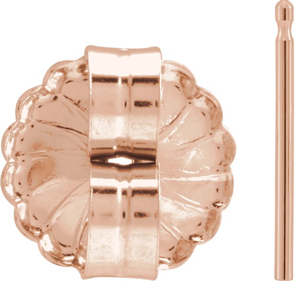 9.4 mm OD Friction Earring Post & Back Set