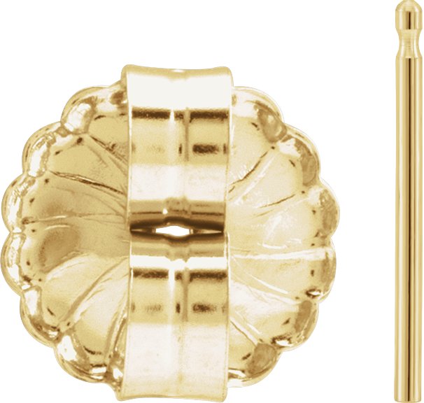 9.4 mm OD Friction Earring Post & Back Set
