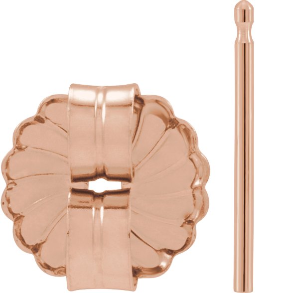 8 mm OD Friction Earring Post & Back Set