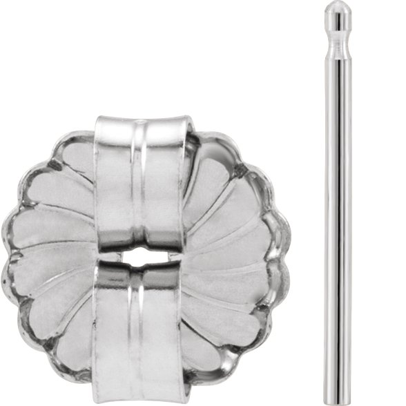 8 mm OD Friction Earring Post & Back Set