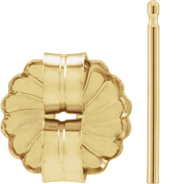 8 mm OD Friction Earring Post & Back Set