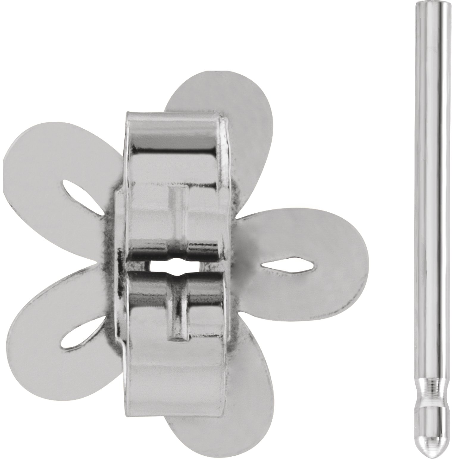 8 mm OD Threaded Earring Post & Back Set