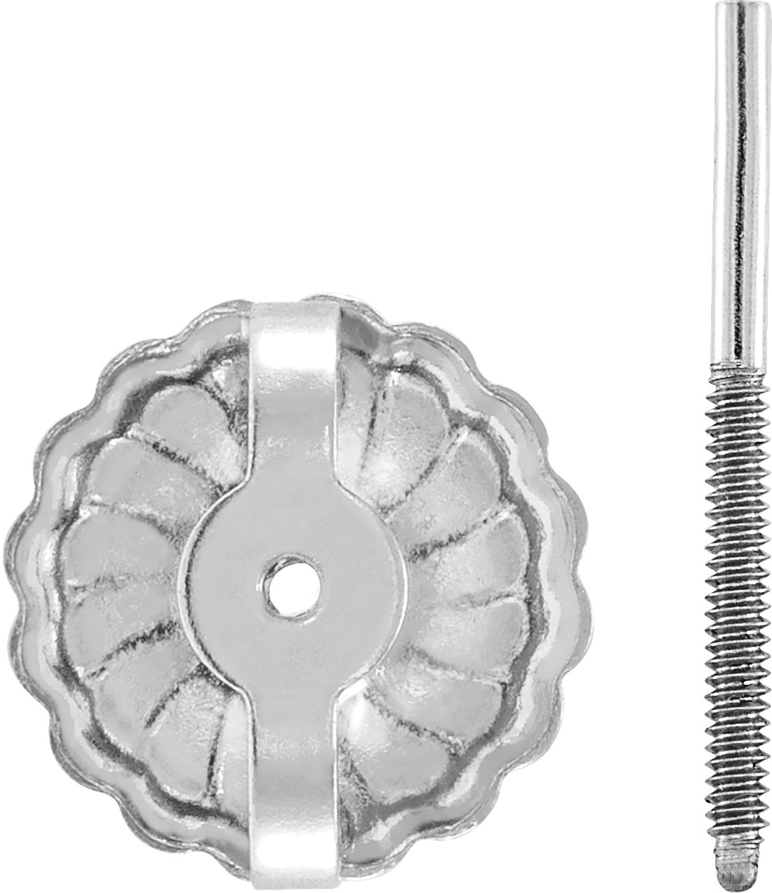 7.5 mm OD Threaded Earring Post & Back Set