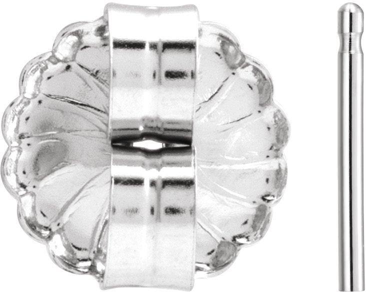 9.4 mm OD Friction Earring Post & Back Set