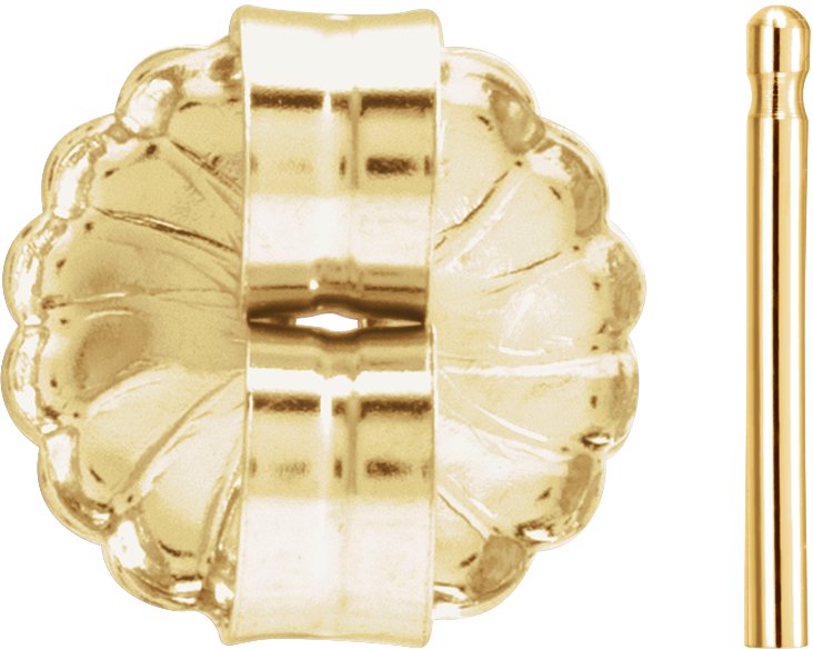 9.4 mm OD Friction Earring Post & Back Set