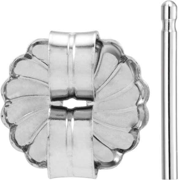 9.4 mm OD Friction Earring Post & Back Set