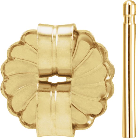 9.4 mm OD Friction Earring Post & Back Set