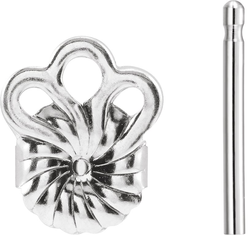 8 mm OD Friction Earring Post & Back Set