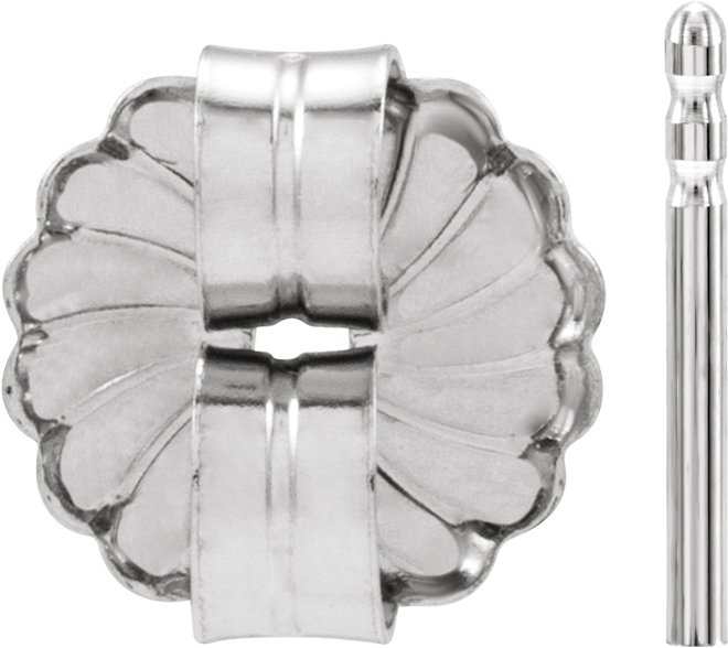 8 mm OD Friction Earring Post & Back Set