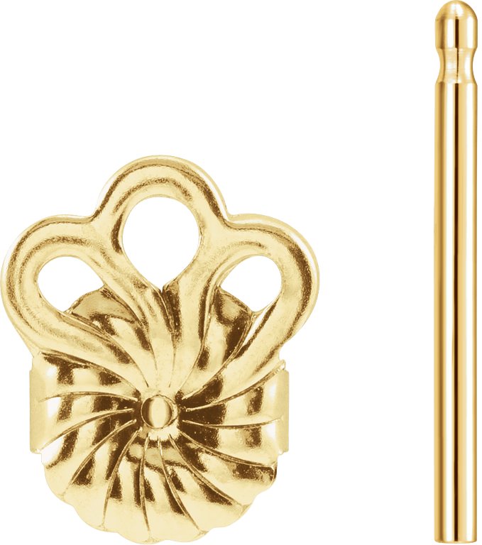 8 mm OD Friction Earring Post & Back Set