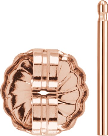 7.2 mm OD Friction Earring Post & Back Set