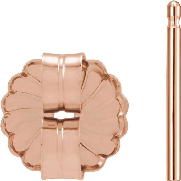 8 mm OD Friction Earring Post & Back Set