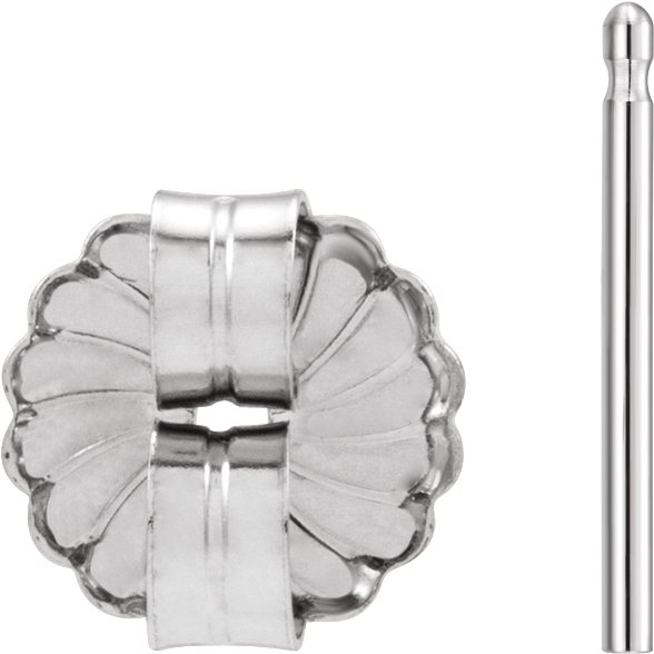 8 mm OD Friction Earring Post & Back Set