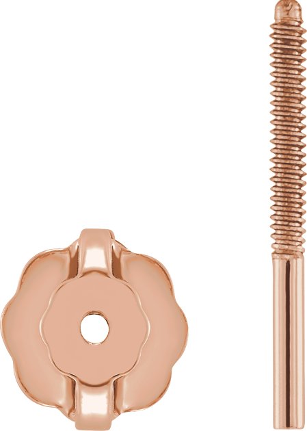 4.5 mm OD Threaded Earring Post & Back Set