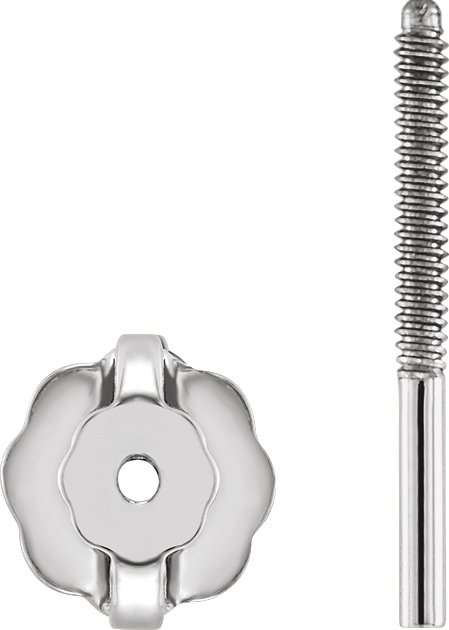4.5 mm OD Threaded Earring Post & Back Set