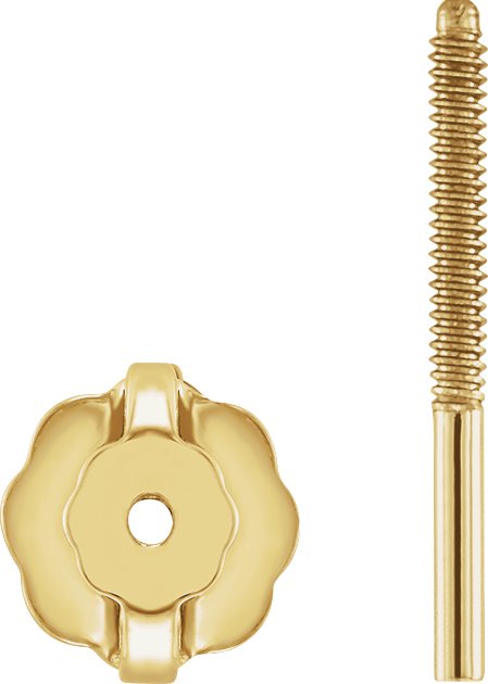4.5 mm OD Threaded Earring Post & Back Set