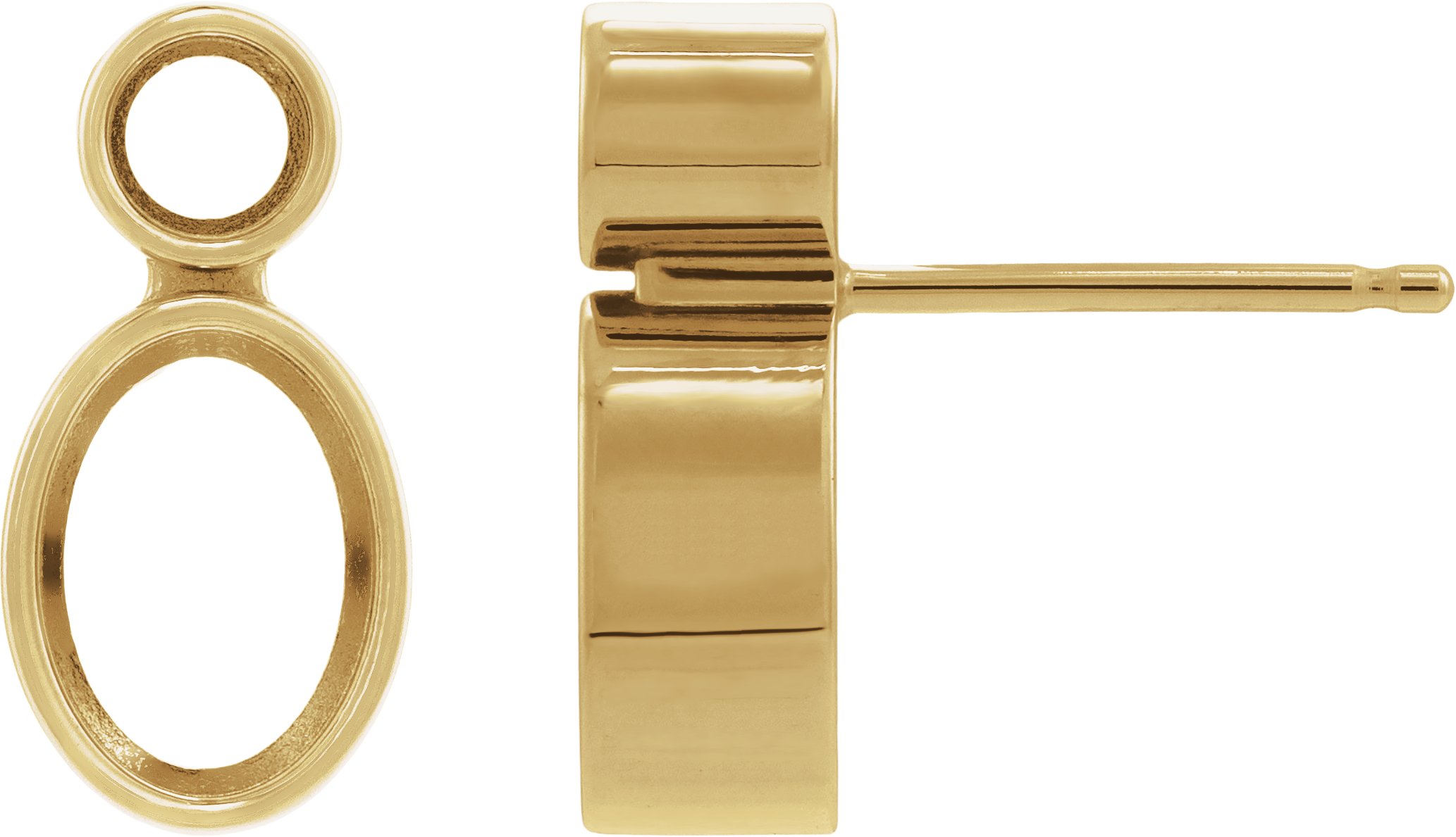 Accented Bezel-Set Earrings