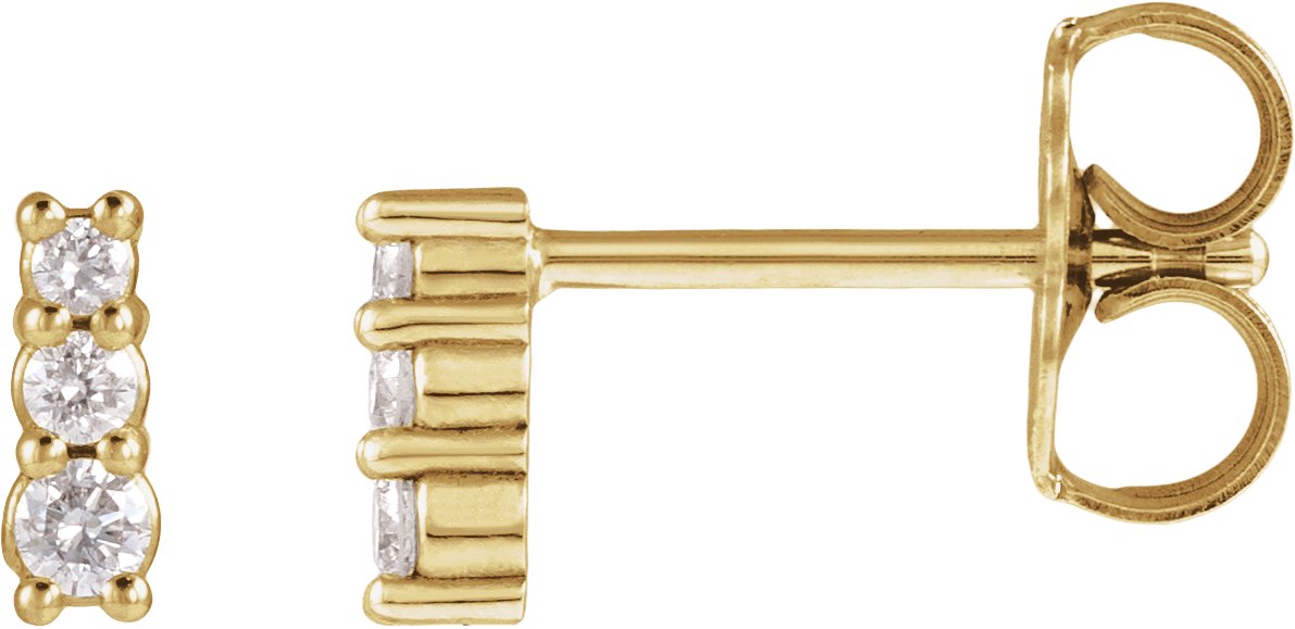Three-Stone Earrings
