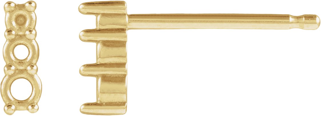 Three-Stone Earrings