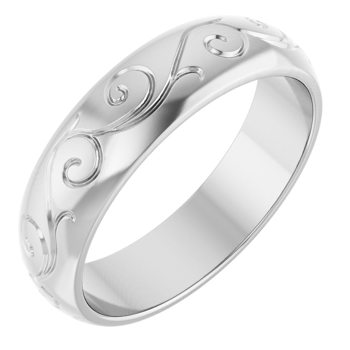 Half-Round Scroll Band