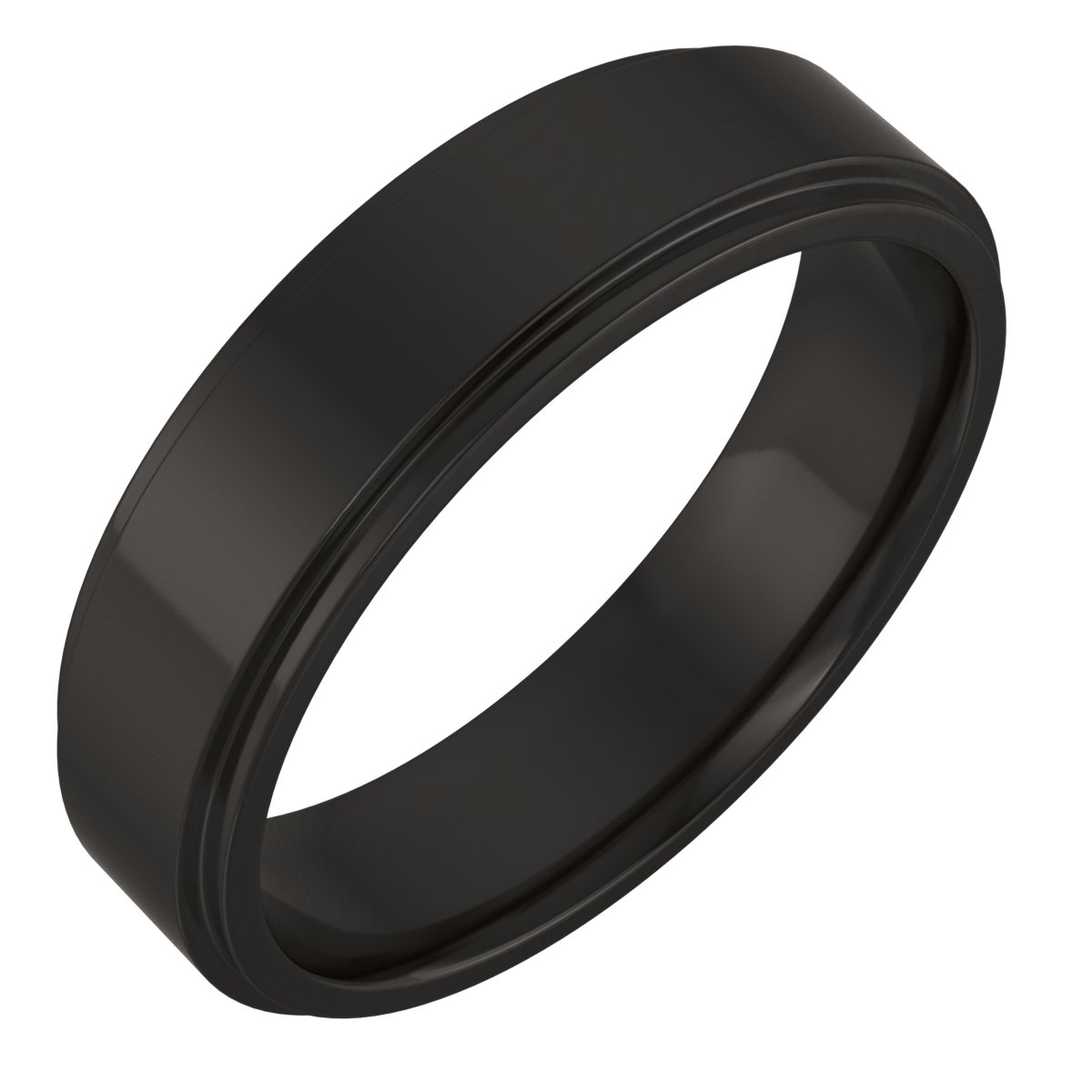 Stepped-Edge Comfort-Fit Flat Band