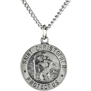 Religious Fashion | St. Christopher Medal Necklace or Pendant